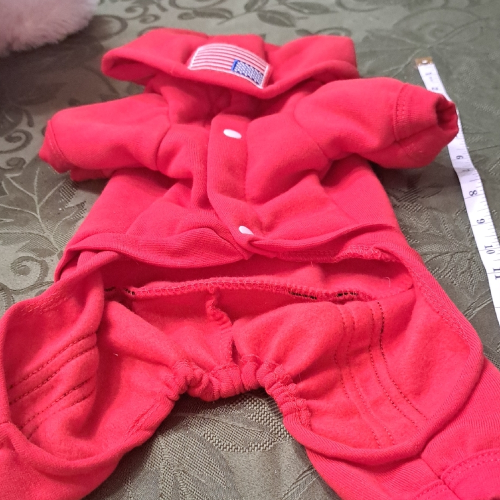 Nwt Red Dog Sweat Suit With Hood.